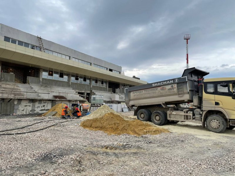 Строительство Севастопольского стадиона «Горняк» продвинулось на 15% за полгода